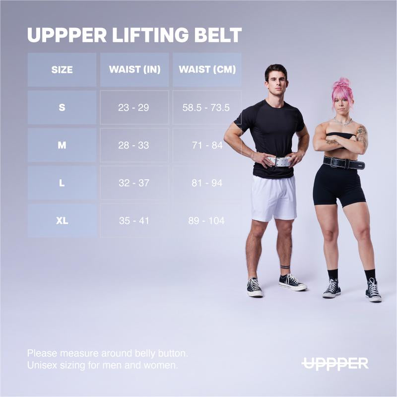 UPPPER Lifting Belt White | Premium Fitness Gear