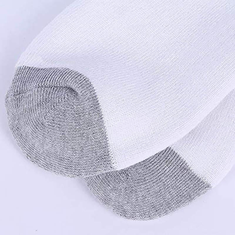 12 Pairs Thick Cotton Sports Athletic Socks Classic White Grey Low Cut Ankle Quarter All Seasons Size 10-13 with Arch Support Cushioned Soles for Baseball Basketball Bodybuilding Cycling Football Gym Training